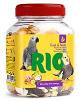 фруктово-ореховая смесь лакомство для средних и крупных попугаев